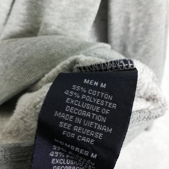 Nautica Mens Sweater 1/2 Zip Gray Heather Embroidered Logo M - Picture 9 of 12